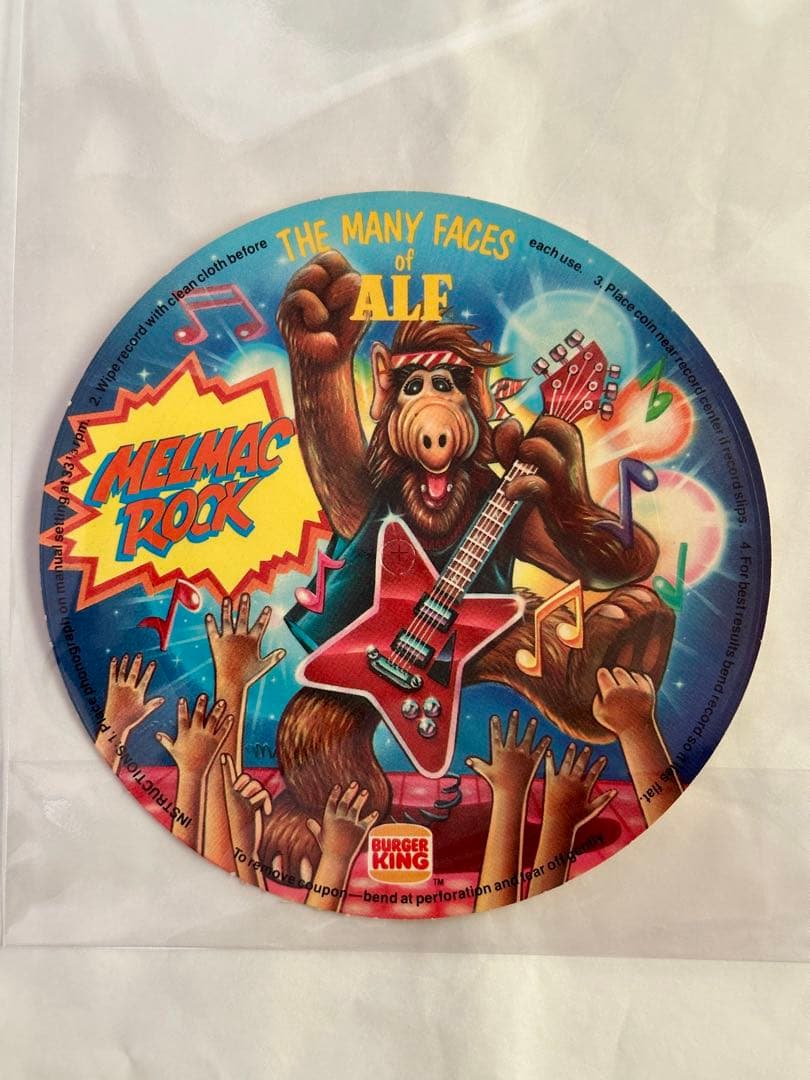 ALF Burger king vintage records アルフ レコード