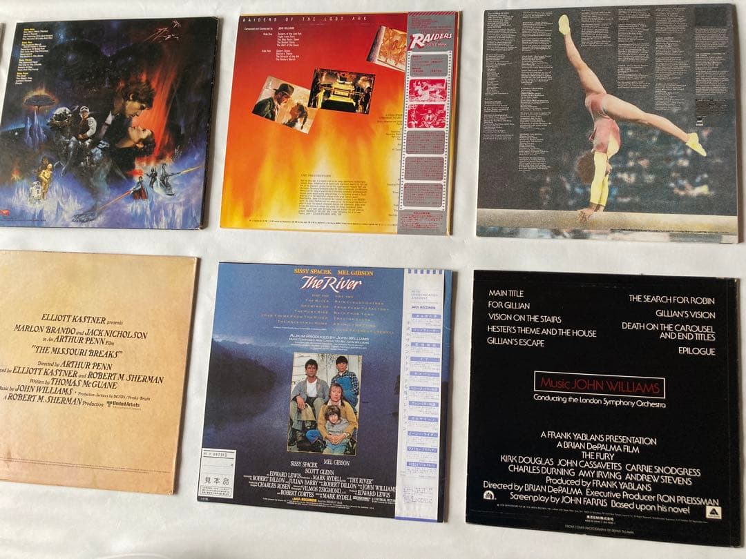 ジョンウィリアムズのサントラレコード8枚・ジェリーゴールドスミスのレコード2枚