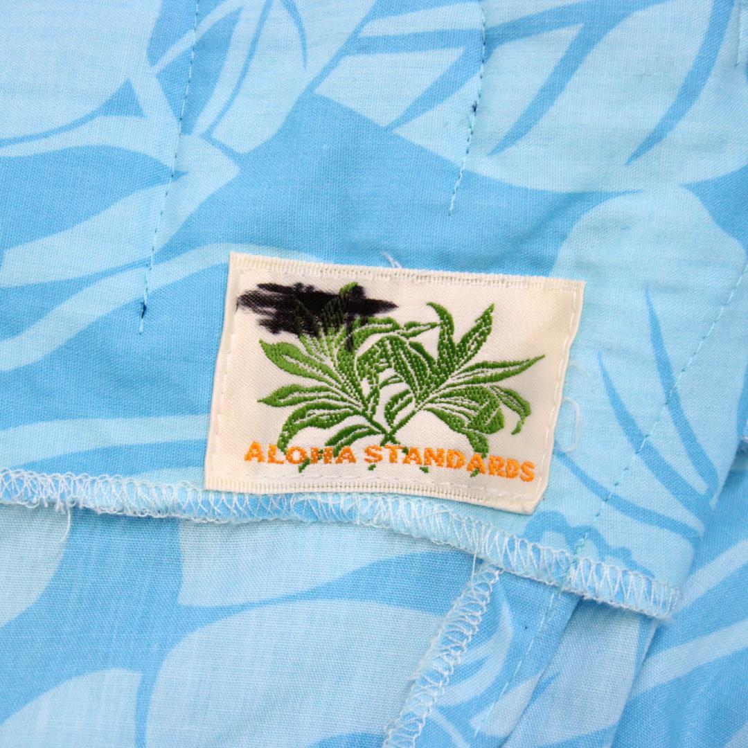 【美品日本製フラダンス衣装】ワンピース ドレス ALOHASTANDARDS 青