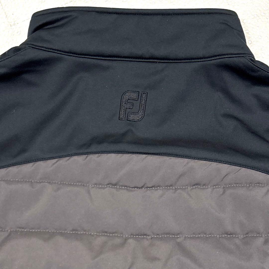 【極美品/メンズXL】フットジョイ ハイブリッド　中綿ジャケット　黒　グレー