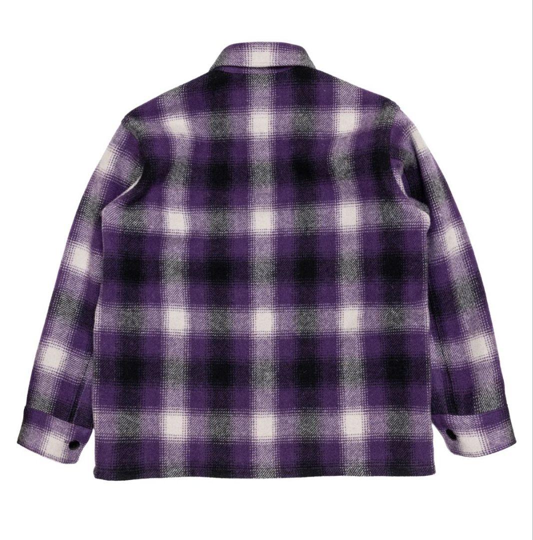 SUBCULTURE OMBRE CHECKJACKET PURPLE 2サイズ