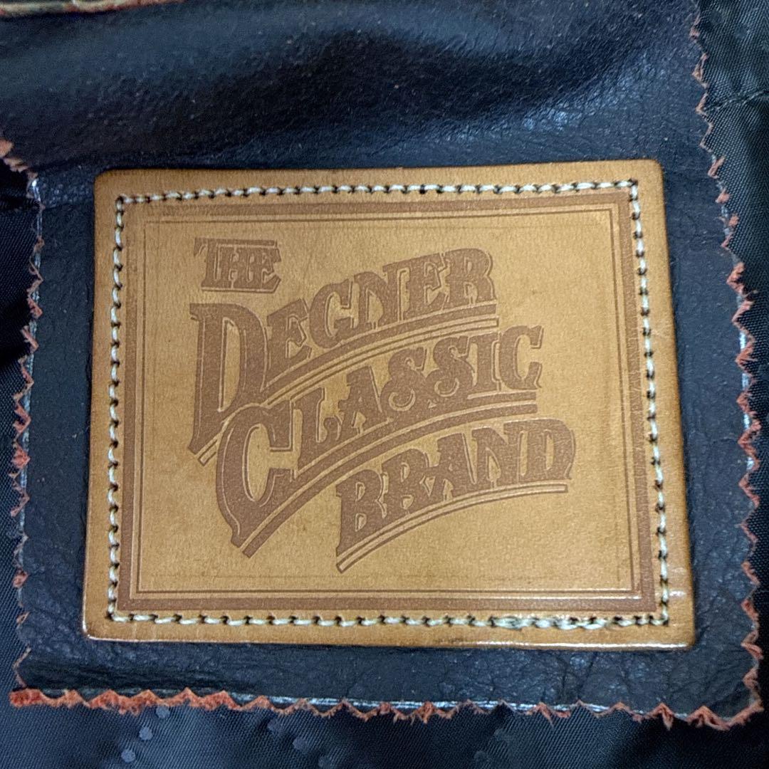 プロテクター付 ✨ デグナー　ライダース　本革 バイク用 レザージャケット　刺繍