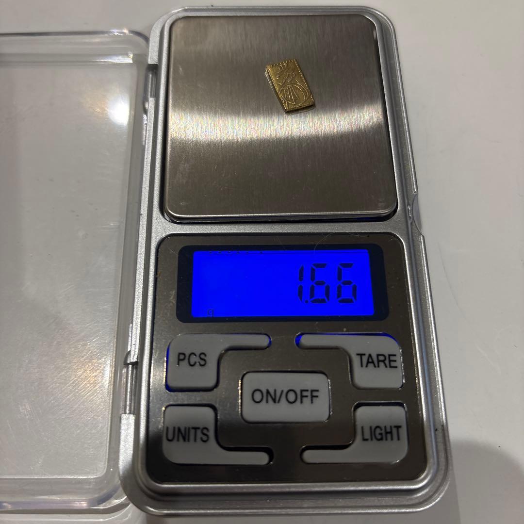 天保二朱判金 1.66g 美品程度 江戸時代 本物　おたからやで鑑定済み　金