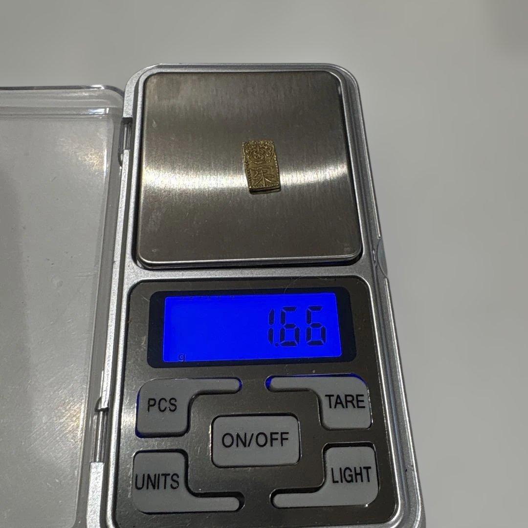 天保二朱判金 1.66g 美品程度 江戸時代 本物　おたからやで鑑定済み　金