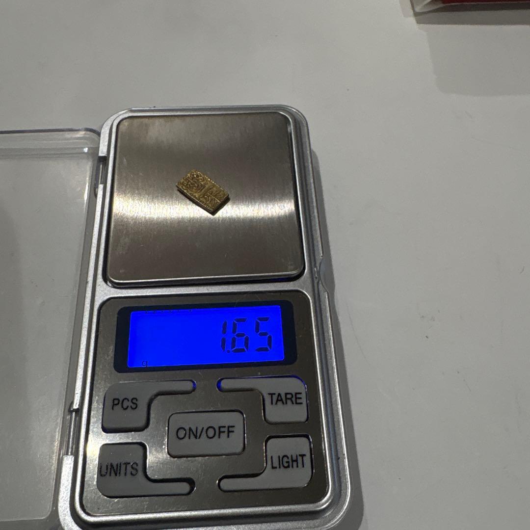 天保二朱判金 1.66g 美品程度 江戸時代 本物　おたからやで鑑定済み　金