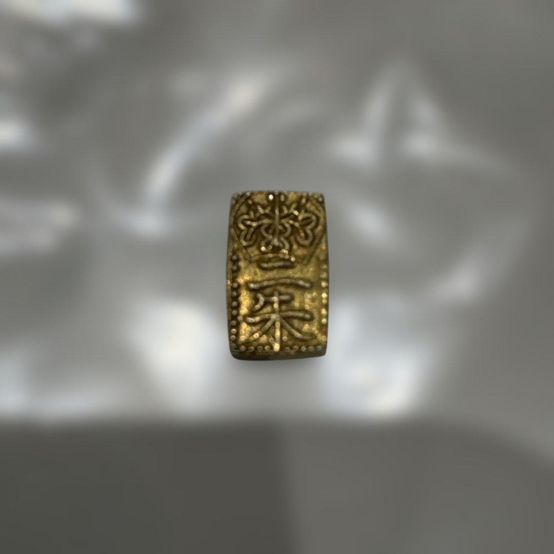 天保二朱判金 1.66g 美品程度 江戸時代 本物　おたからやで鑑定済み　金