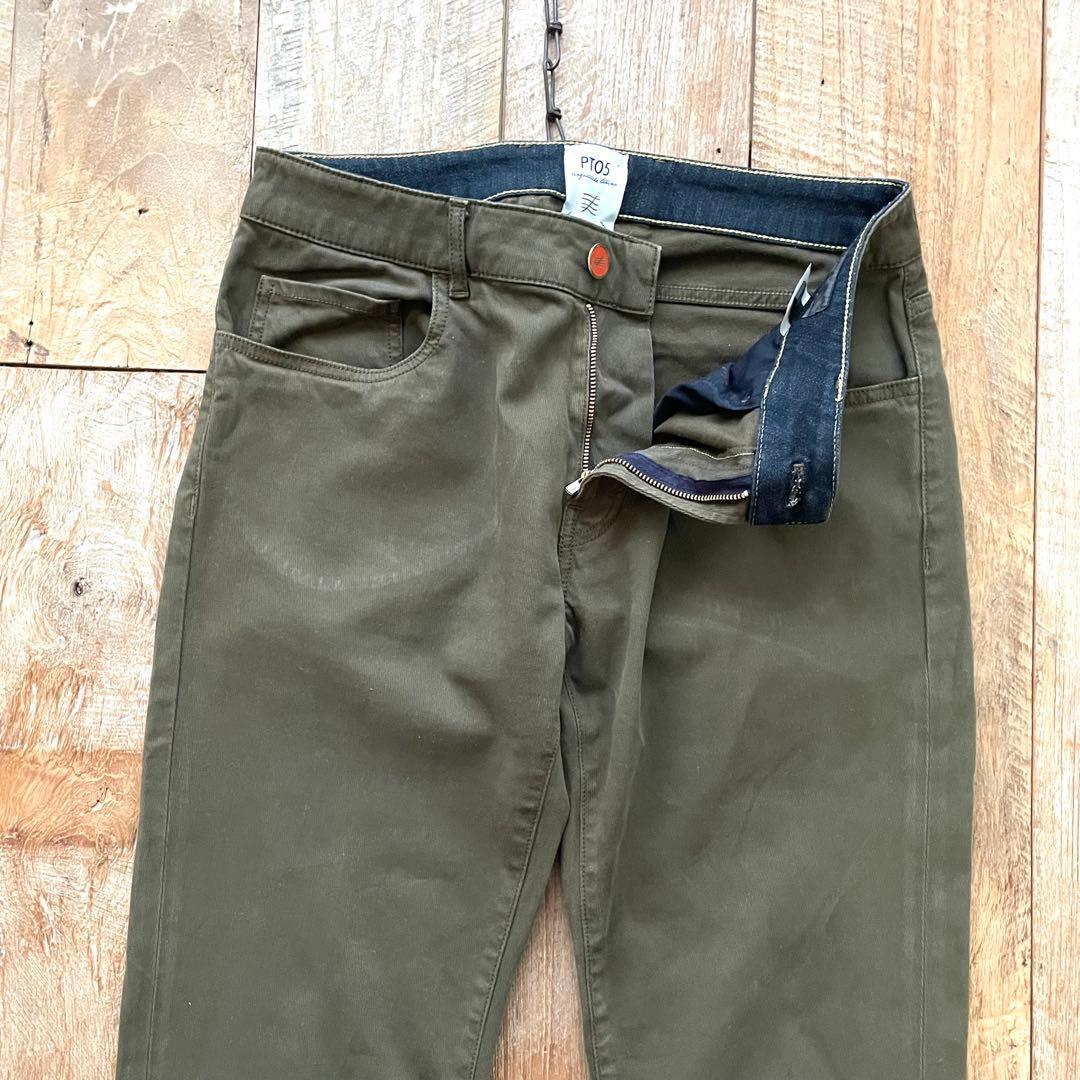 【美品】PT05 SOUL テーパード 5ポケット コットン パンツ 32
