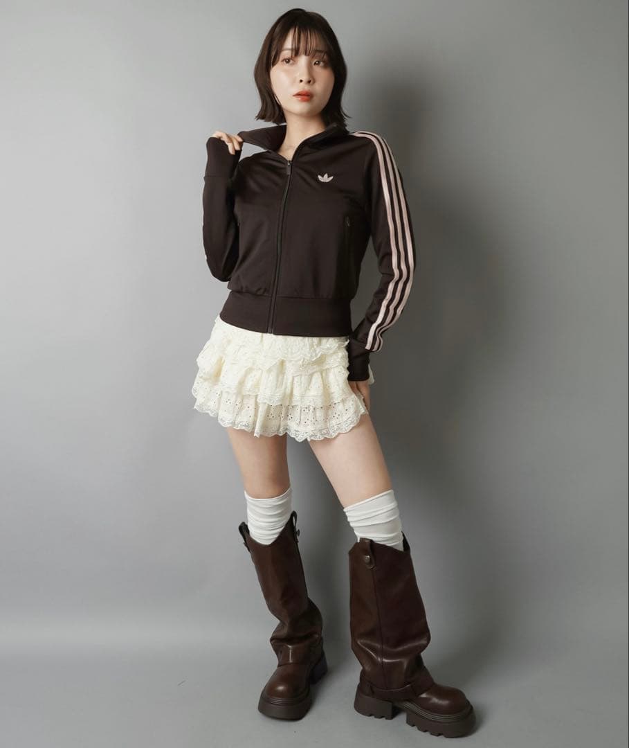 【adidas/アディダス】ショート丈トラックジャケット/ジャージ ※ タグあり