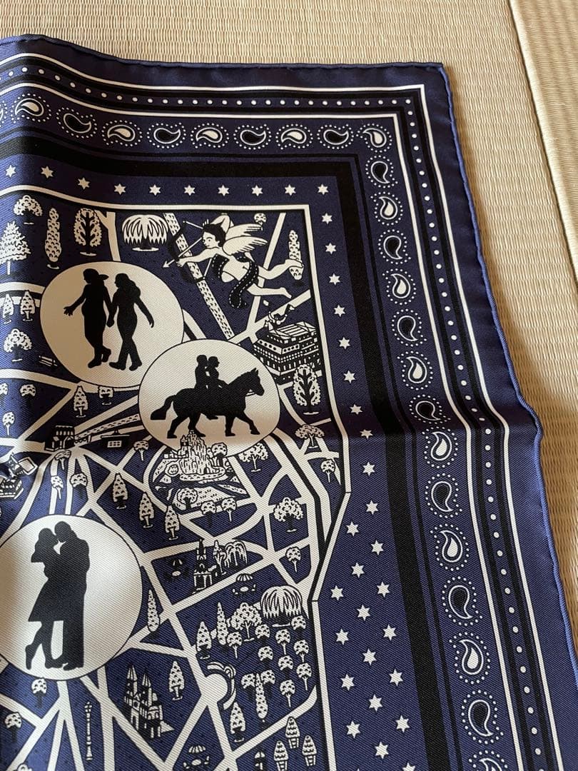 Bandana 55パリの恋人たち ネイビー 新品未使用