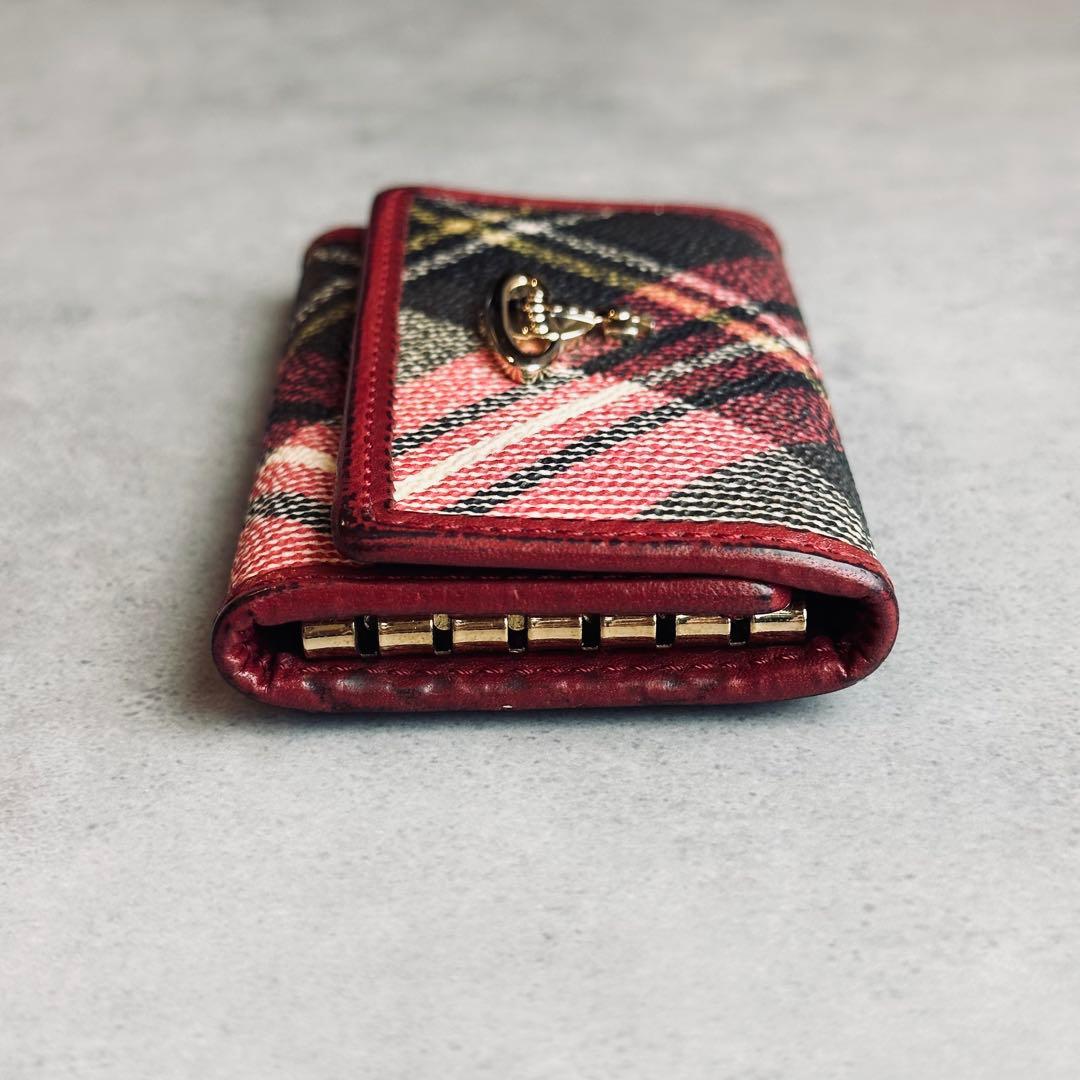 Vivienne Westwood オーブ　チェック　柄　キーケース