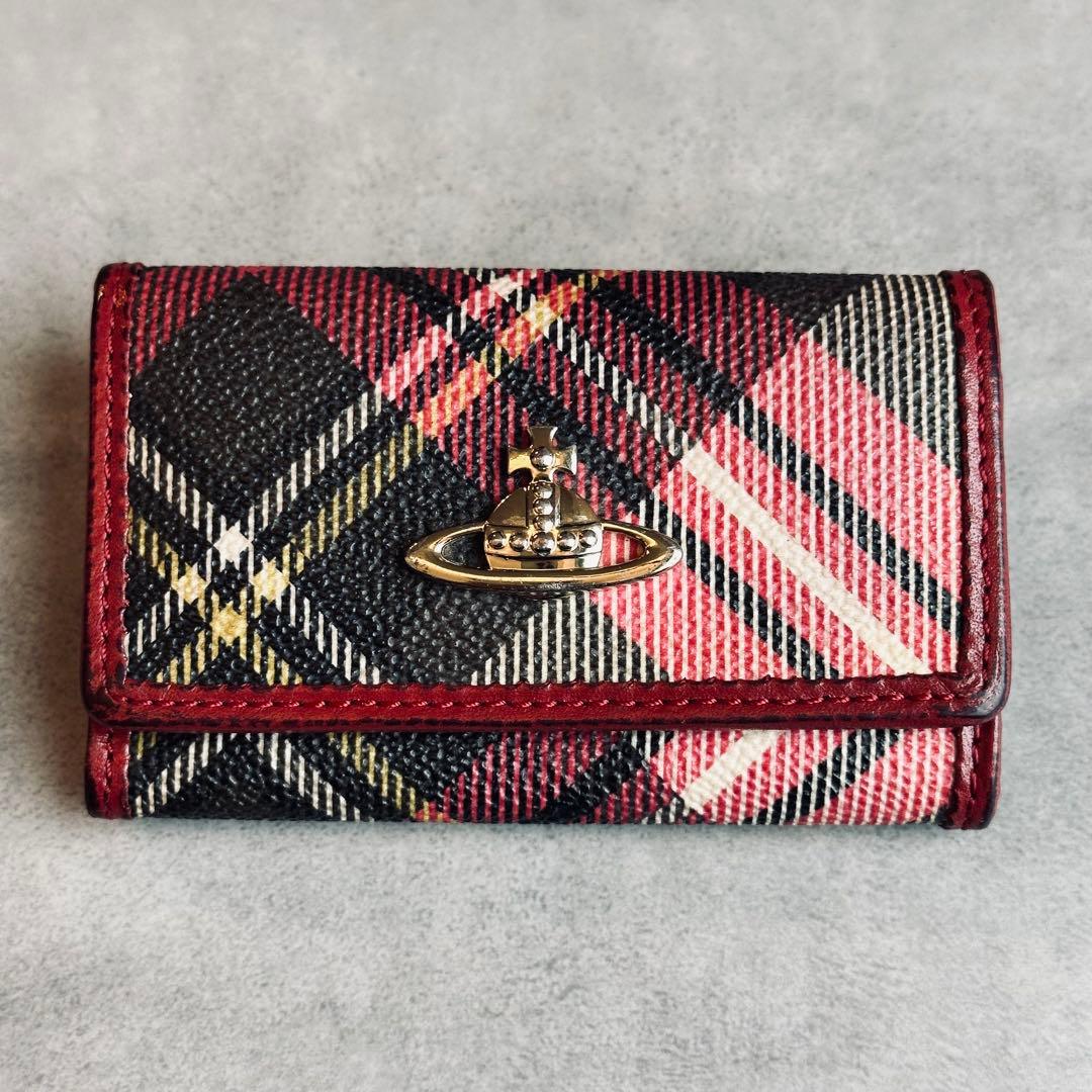 Vivienne Westwood オーブ　チェック　柄　キーケース