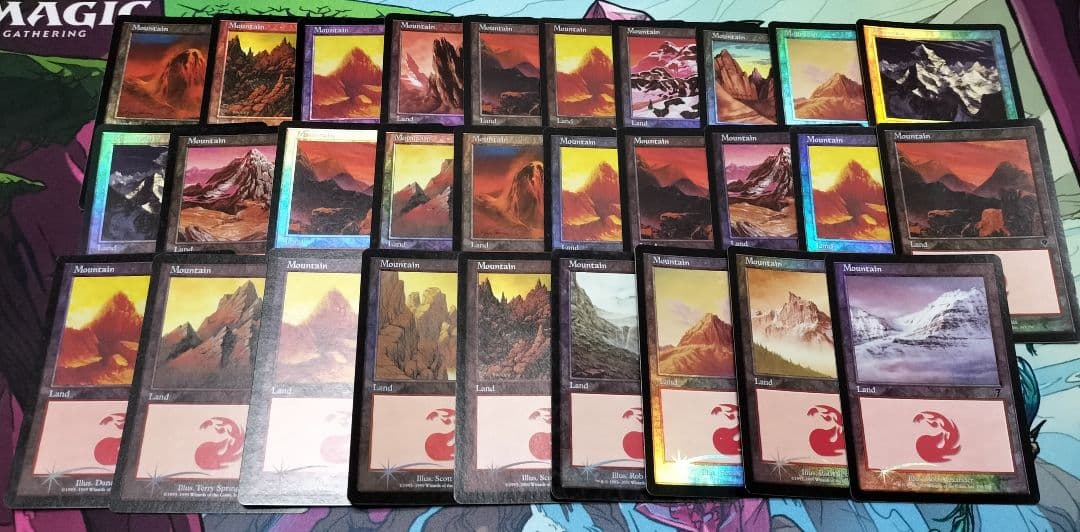MTG　旧枠基本土地FOIL　英語版　187枚