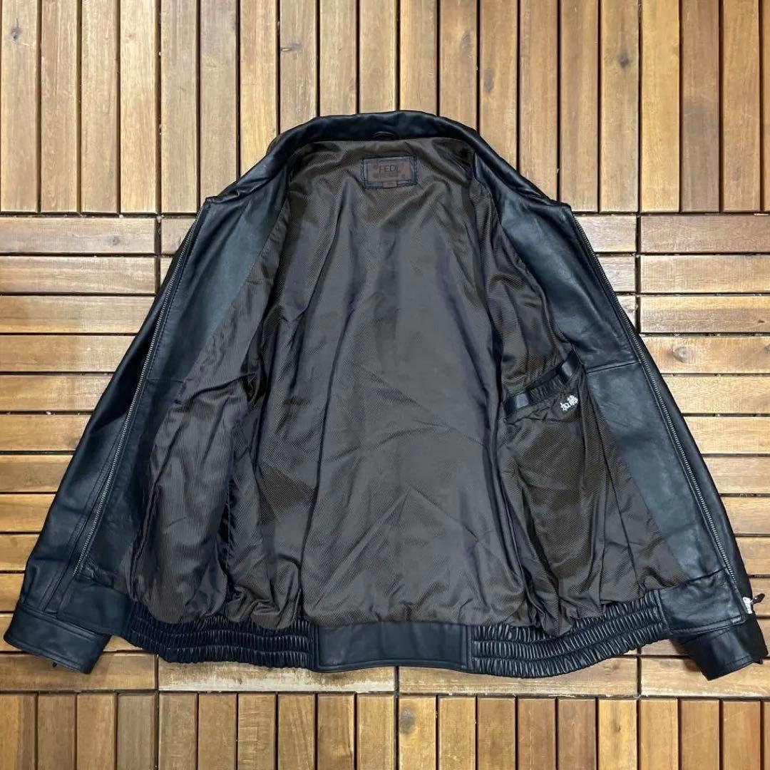 90s FEDI A2ジャケット レザー ブルゾン 本革 羊革
