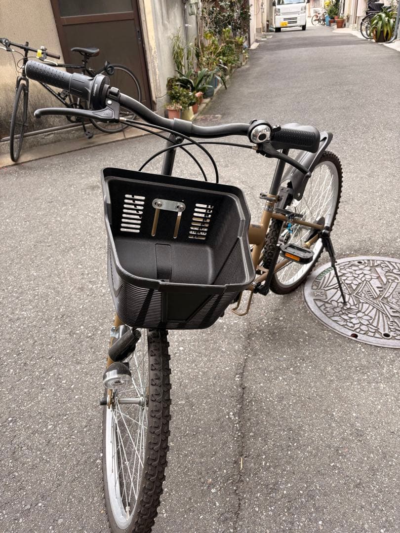 【Yasu】PROVOS 折りたたみ自転車 カーキ 子供用 24インチ