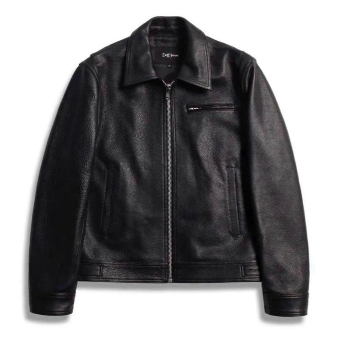 韓国Doffjason COWHIDE SINGLE JACKET牛革
