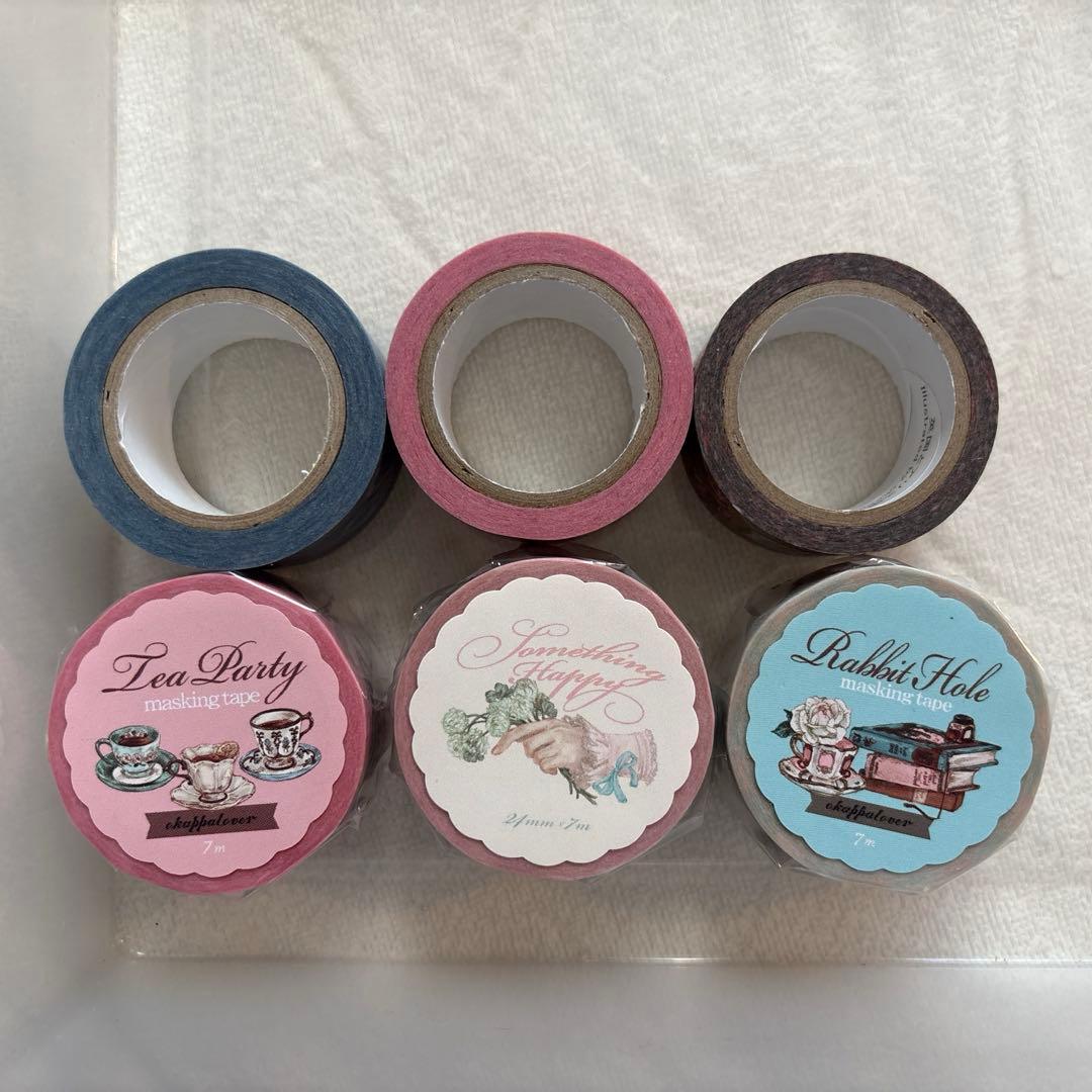オカッパラバー　マスキングテープ　6本セット