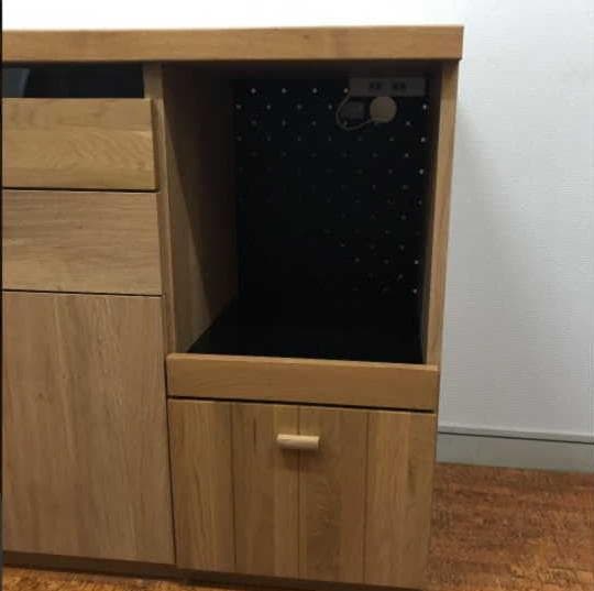 国産 キッチンカウンター　W120 オーク