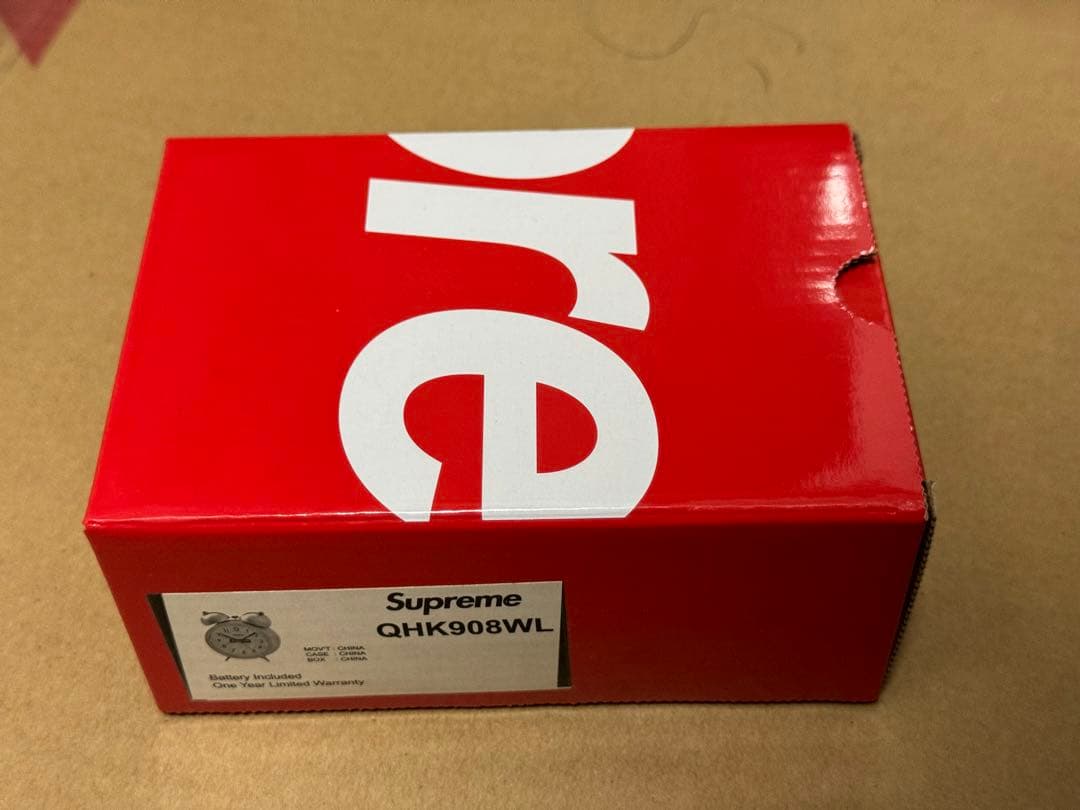 未開封シュプリームsupreme セイコー置き時計アラームクロック目覚まし時計