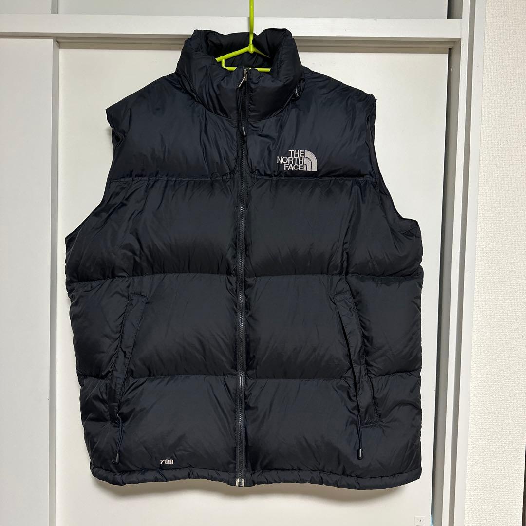 【センターロゴ】THE NORTH FACE ダウンベスト XXL ブラック