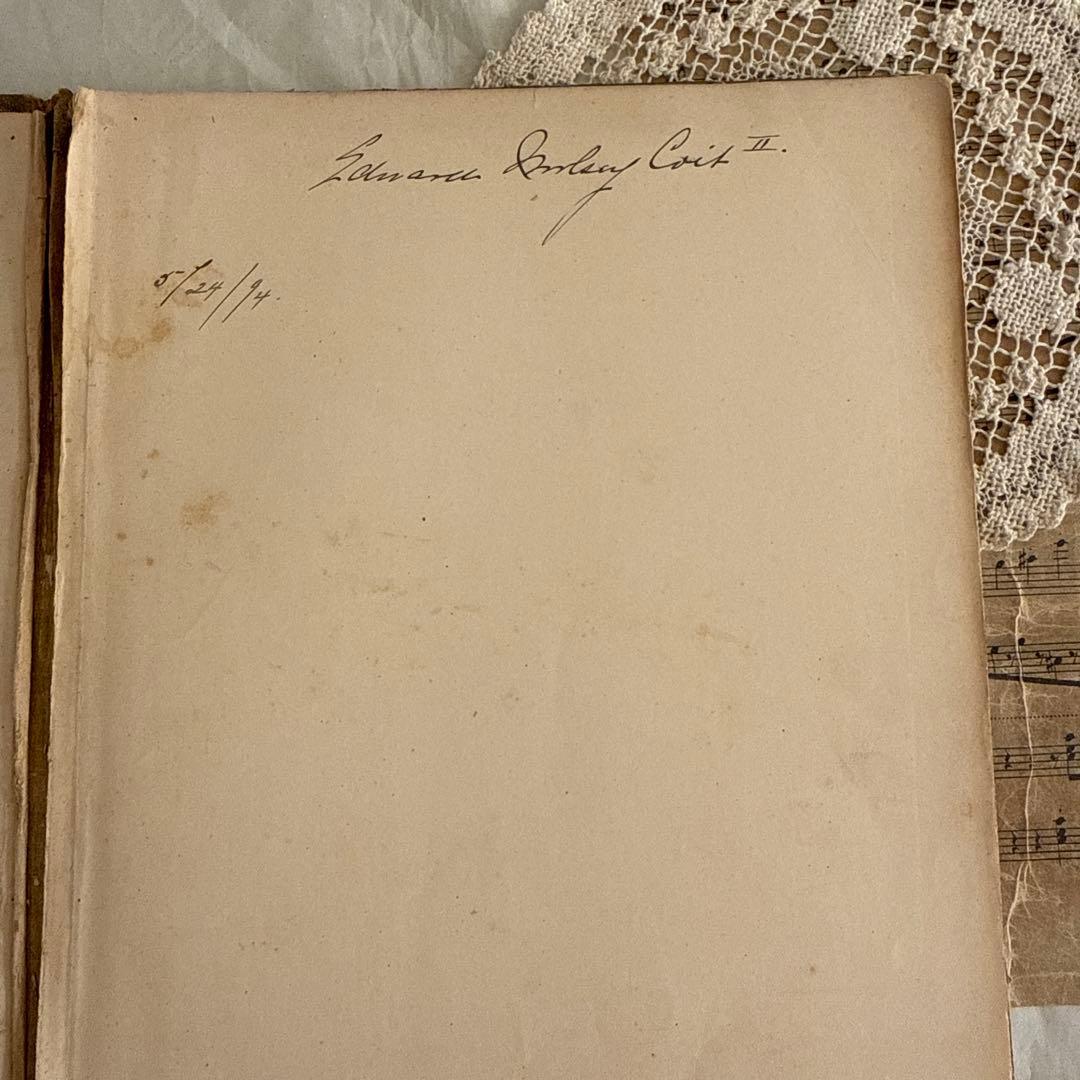 稀少1892年アンティーク愛らしい絵本ヴィクトリアン洋書ジャンクジャーナル古書