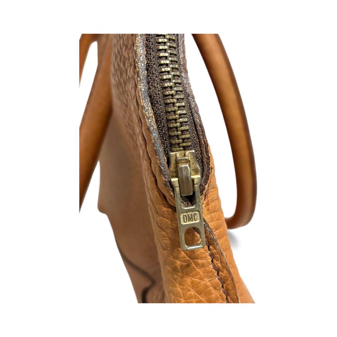 フランス製 EURO VINTAGEリアルレザー トートハンドバッグ