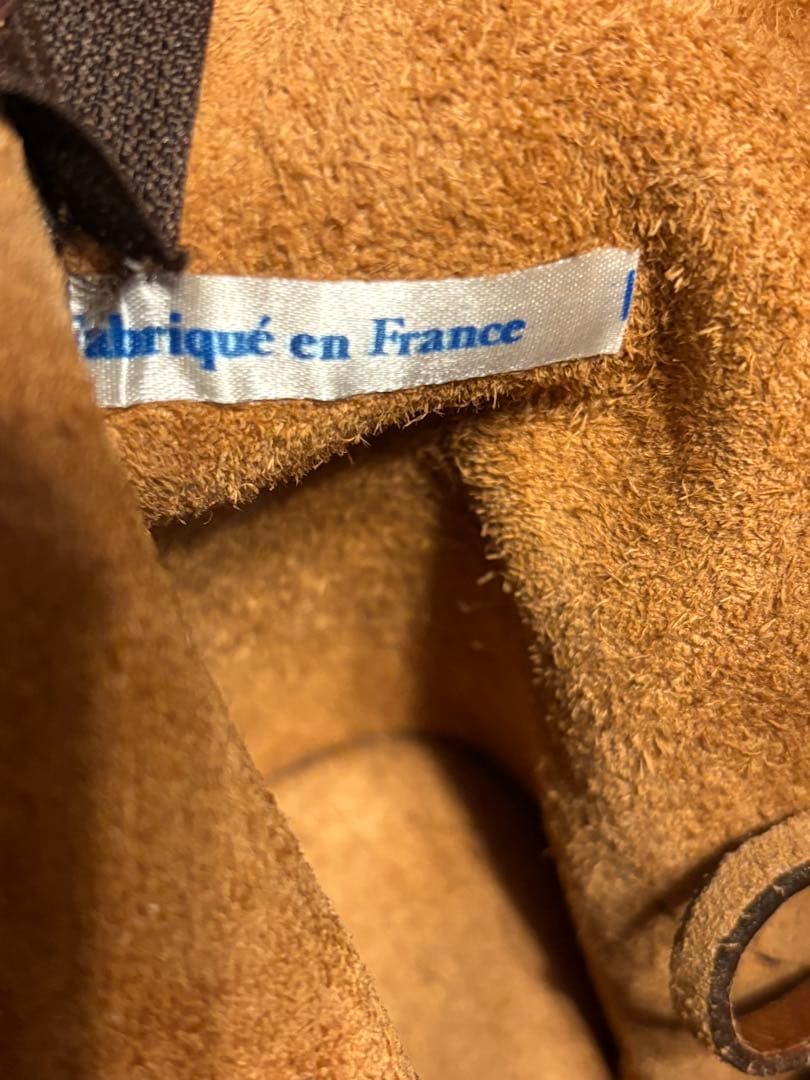 フランス製 EURO VINTAGEリアルレザー トートハンドバッグ