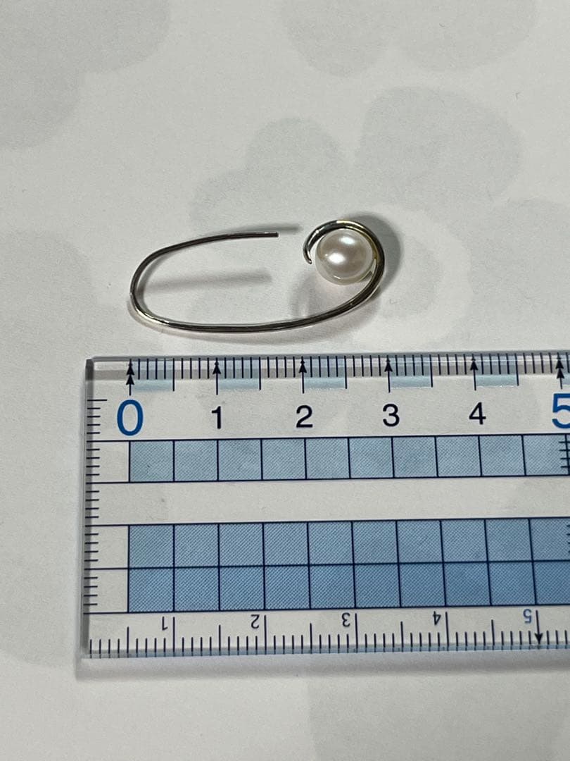 e.m. シルバーピアス パール（片耳用）