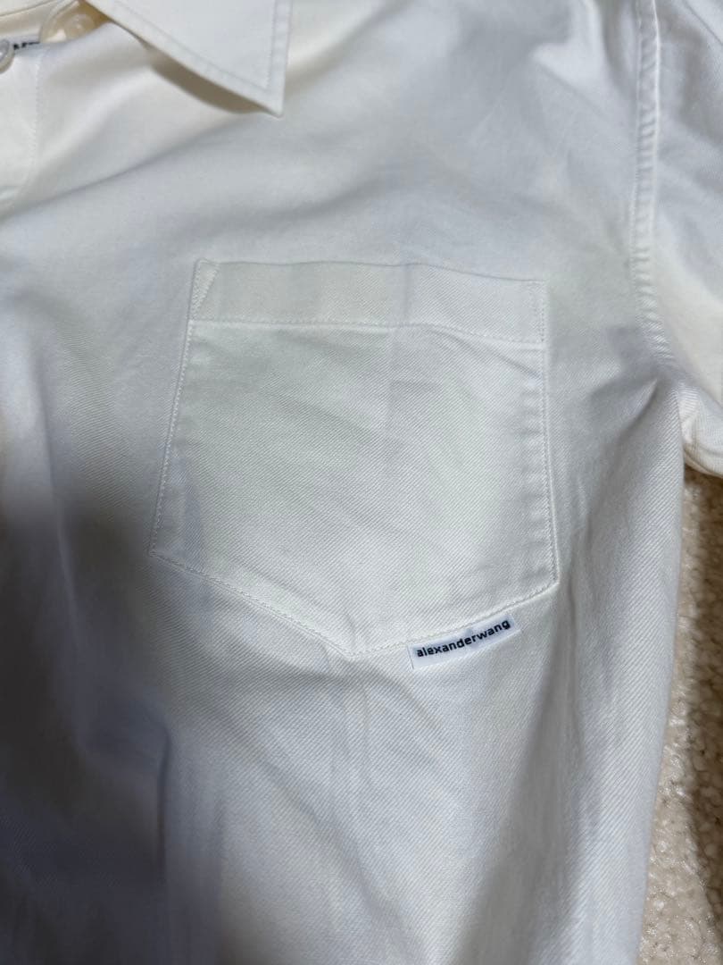 【Alexander Wang】アレキサンダーワン ベルト付きシャツワンピース