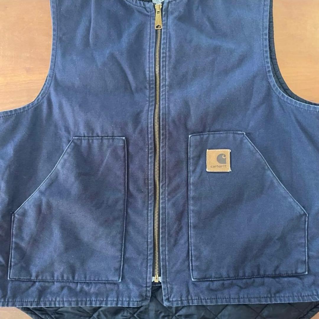CARHARTT ダックベスト L ネイビーカーハート DUCK VEST