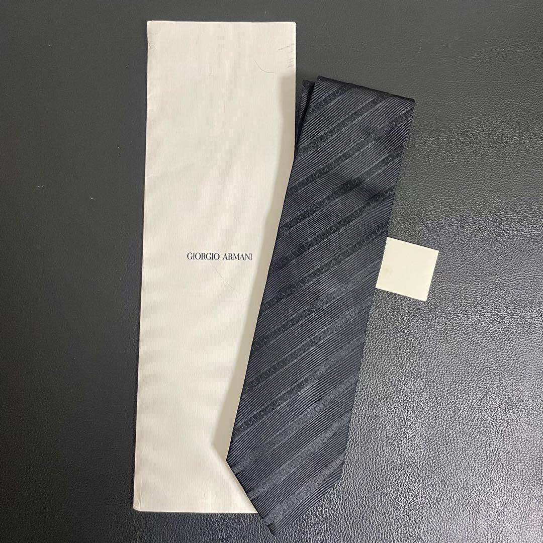 【新品未使用品】GIORGIO ARMANI ジョルジオアルマーニ ネクタイ 黒