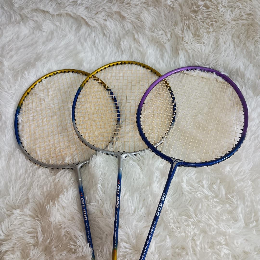 ヨネックス YONEX GR-600 GR-400 バドミントン ラケット 3本