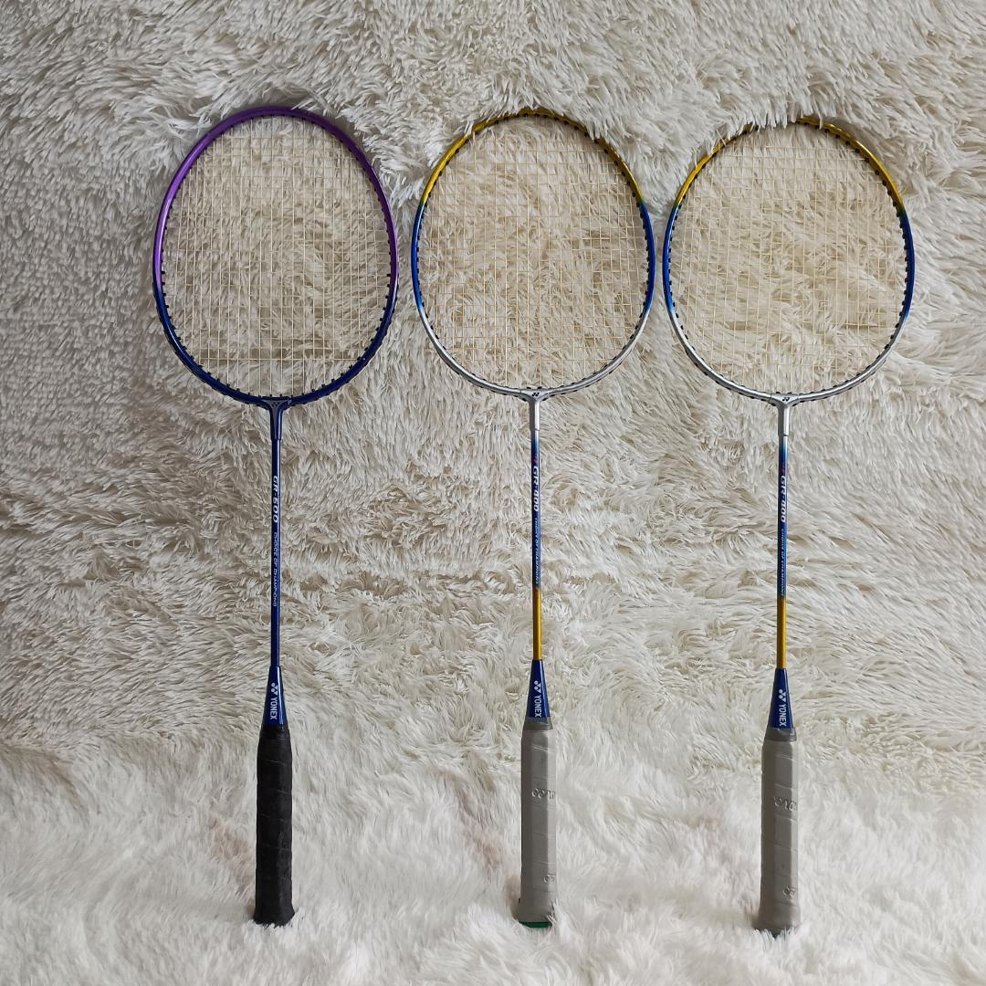 ヨネックス YONEX GR-600 GR-400 バドミントン ラケット 3本