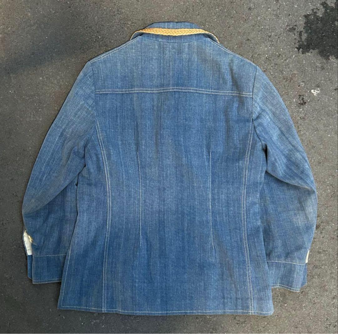70s US NAVY デニム テーラード ジャケット