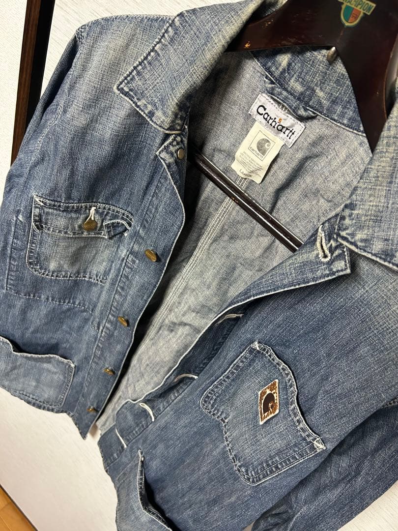 Carhartt デニムジャケット LARGE 90s デニムシャツ
