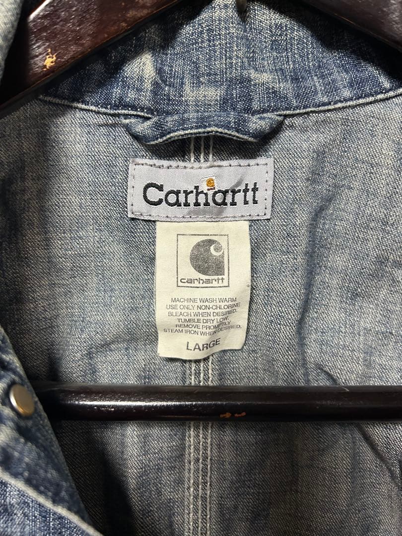 Carhartt デニムジャケット LARGE 90s デニムシャツ