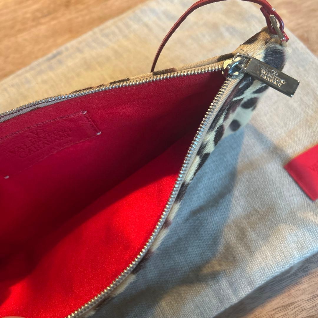 【未使用】ヴァレンティノ　VALENTINO レオパード　スリムバッグ