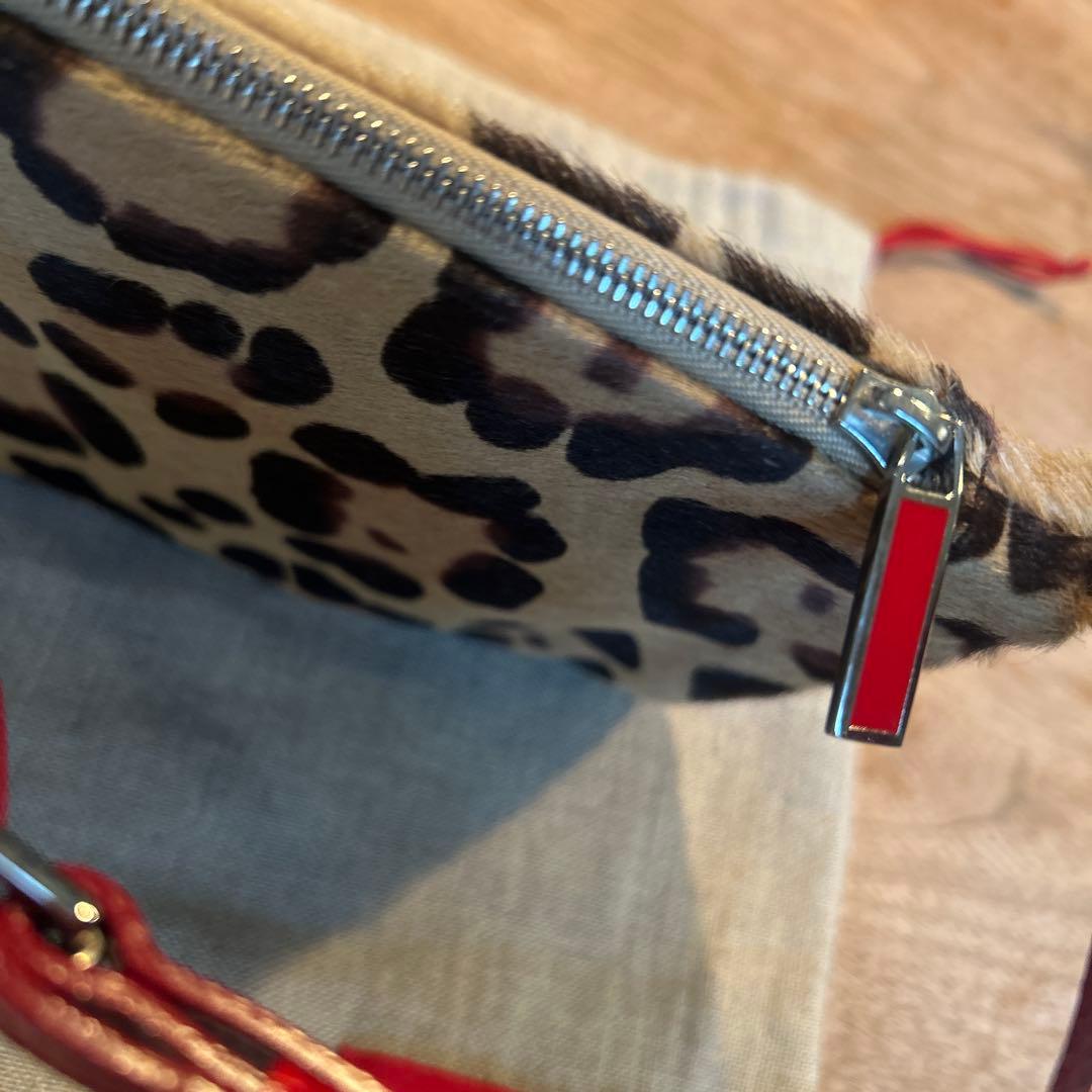 【未使用】ヴァレンティノ　VALENTINO レオパード　スリムバッグ