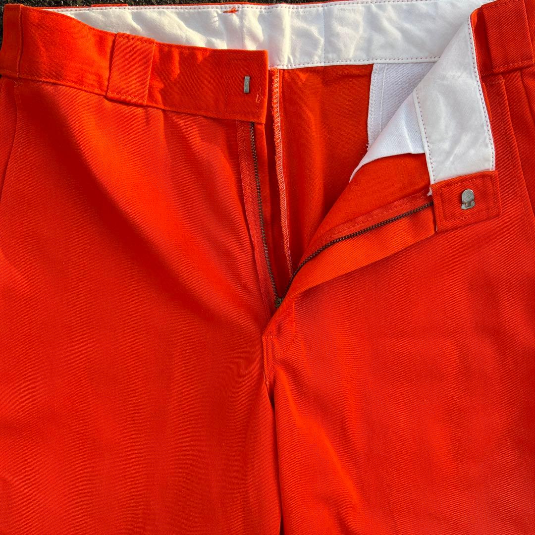 レアカラー 90s USA製 Dickies 874 オレンジ ゴールデンサイズ