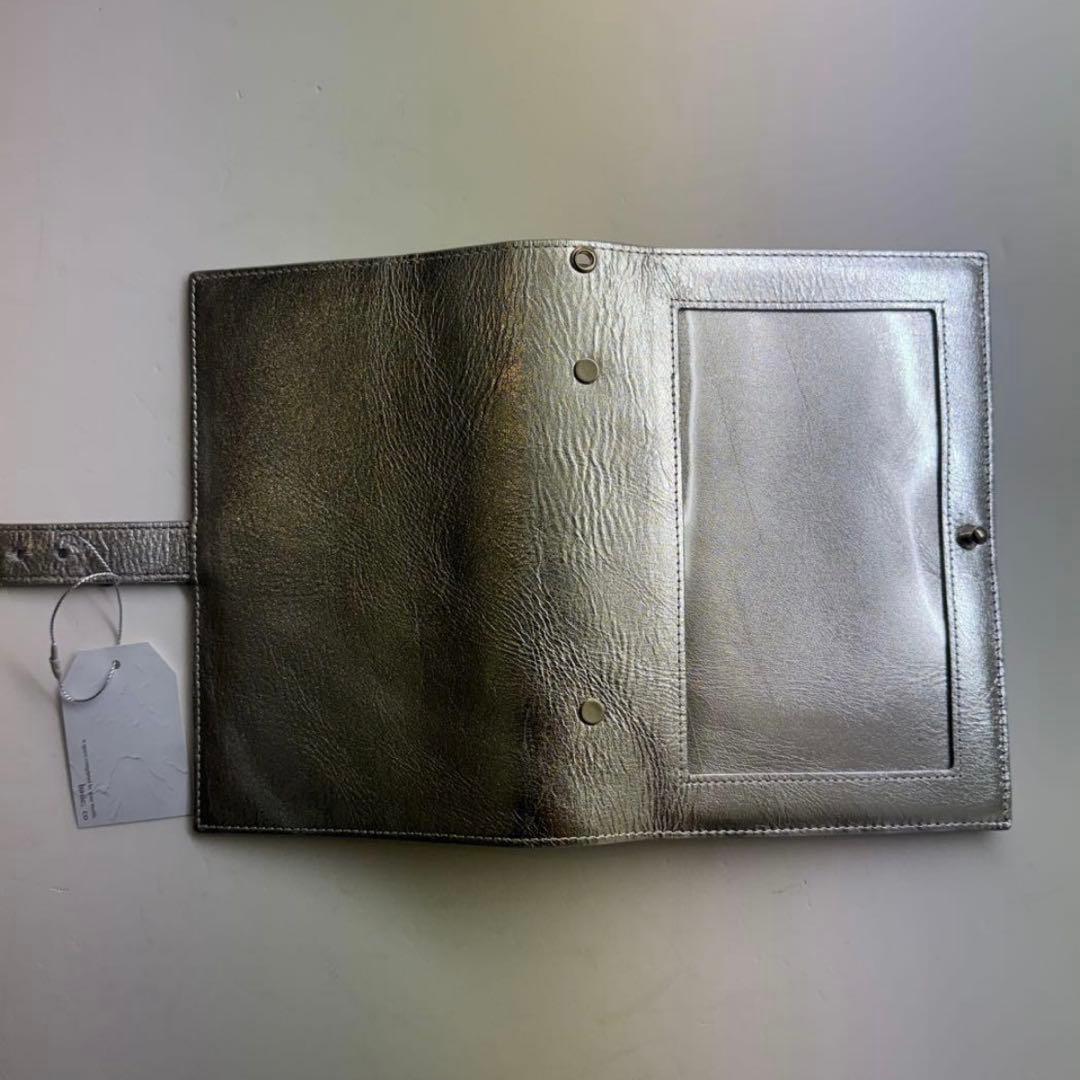 【SALE】バインダー　シルバー　リボン　チャーム付き　A6