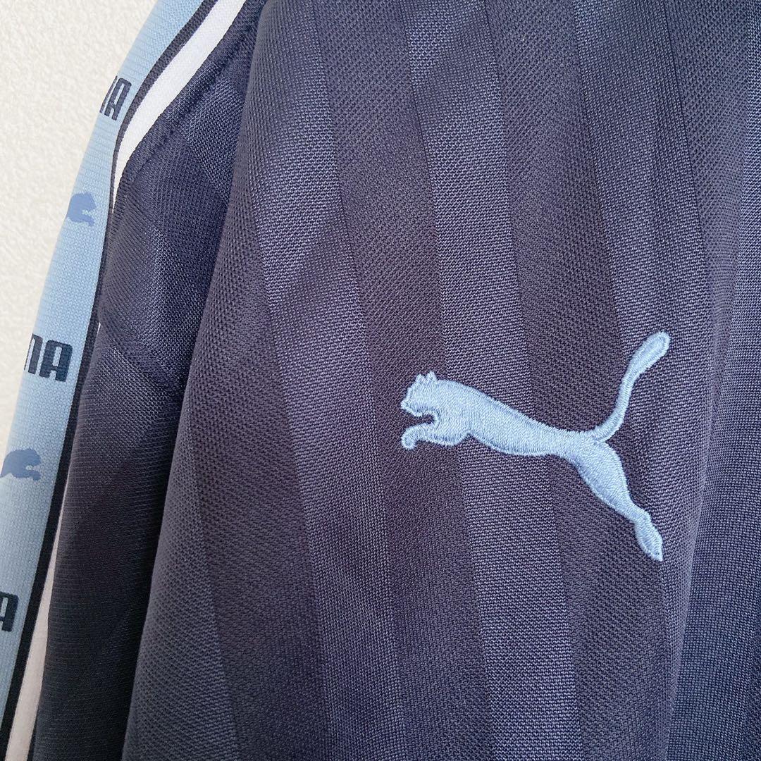 プーマ　ジャージ　トップス　ハイネック　ジップアップ　日本製　ネイビー　S〜M