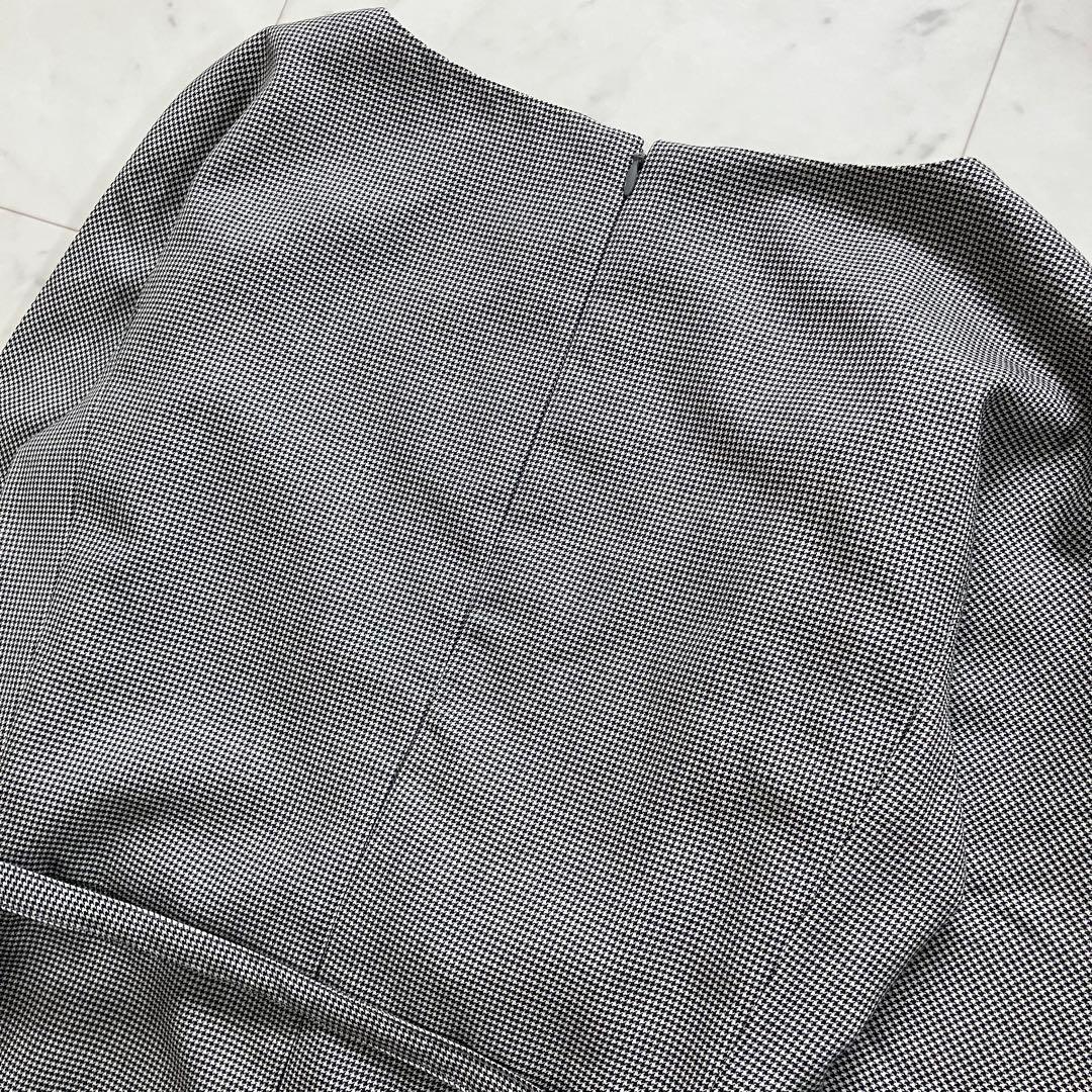 美品 ダーマコレクション ワンピース 千鳥格子柄 11AR カシミヤシルク