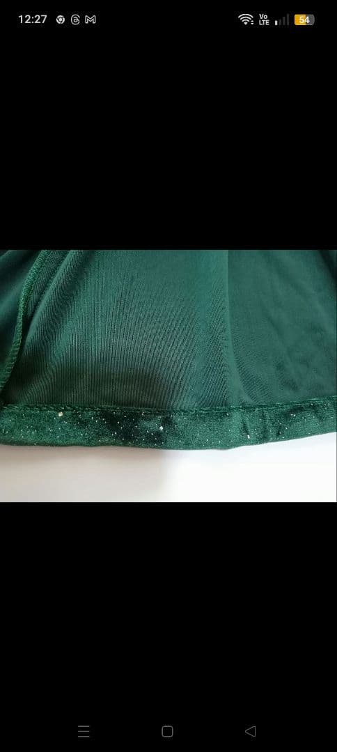 ☆新品未使用☆MMJ　フラドレス　XS-Sサイズ　ベロア　ラメ入　カラードレス
