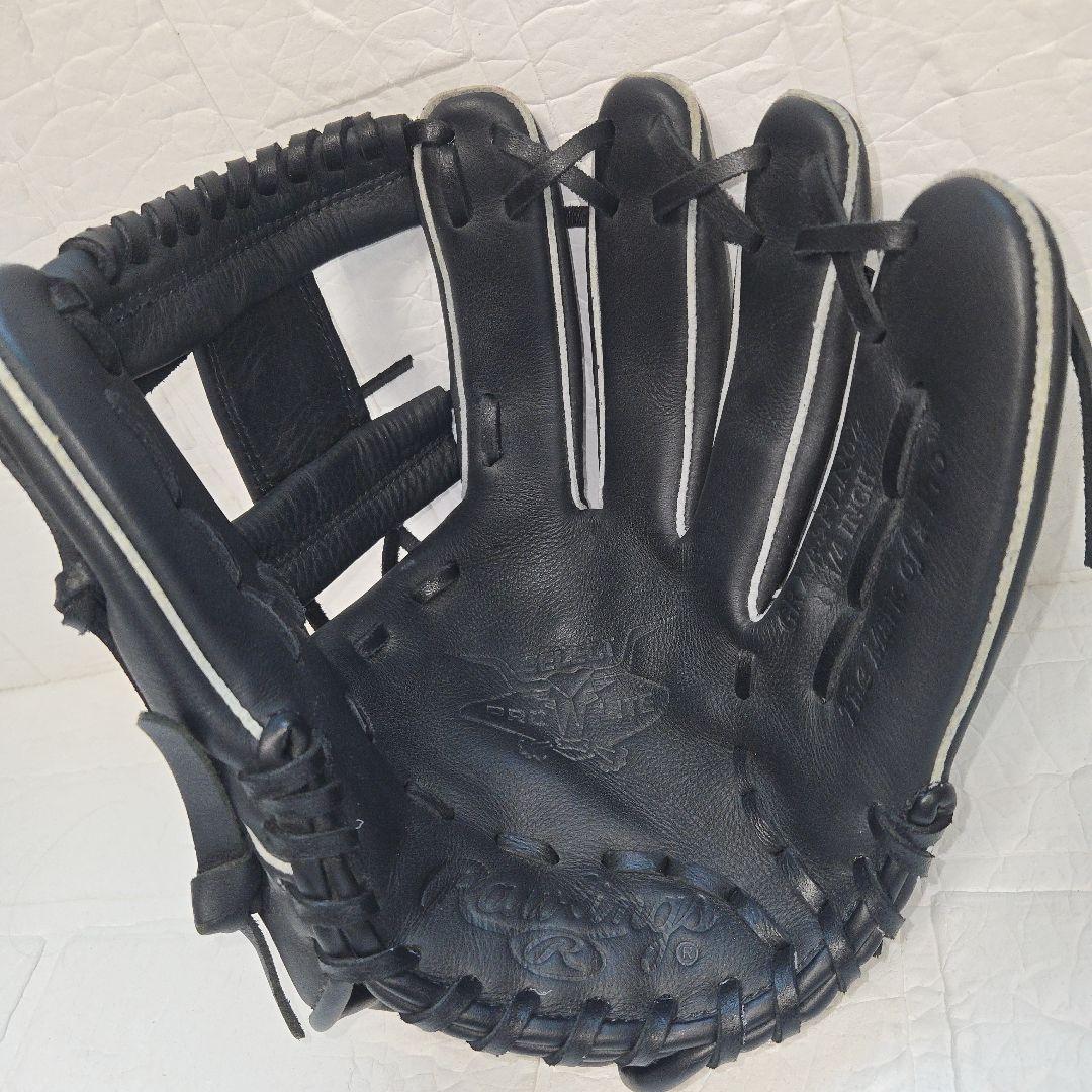 【未使用級✨️】ローリングス 一般軟式 グラブ ブラック 右投げ