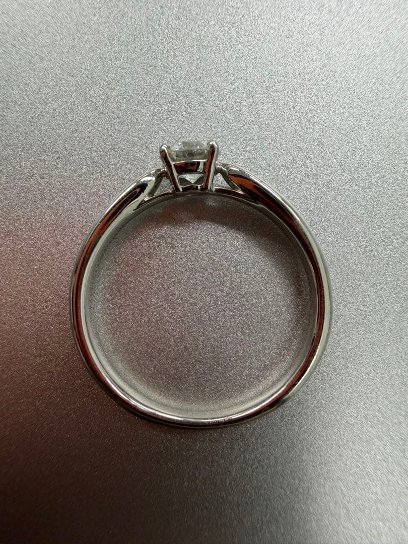 ティファニー　PT950 ダイヤモンド0.37ct リング　鑑別書&箱