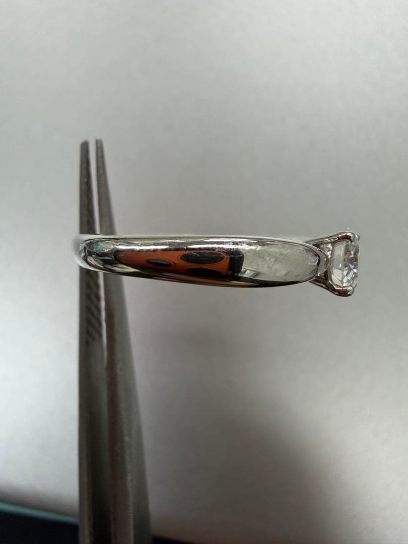 ティファニー　PT950 ダイヤモンド0.37ct リング　鑑別書&箱