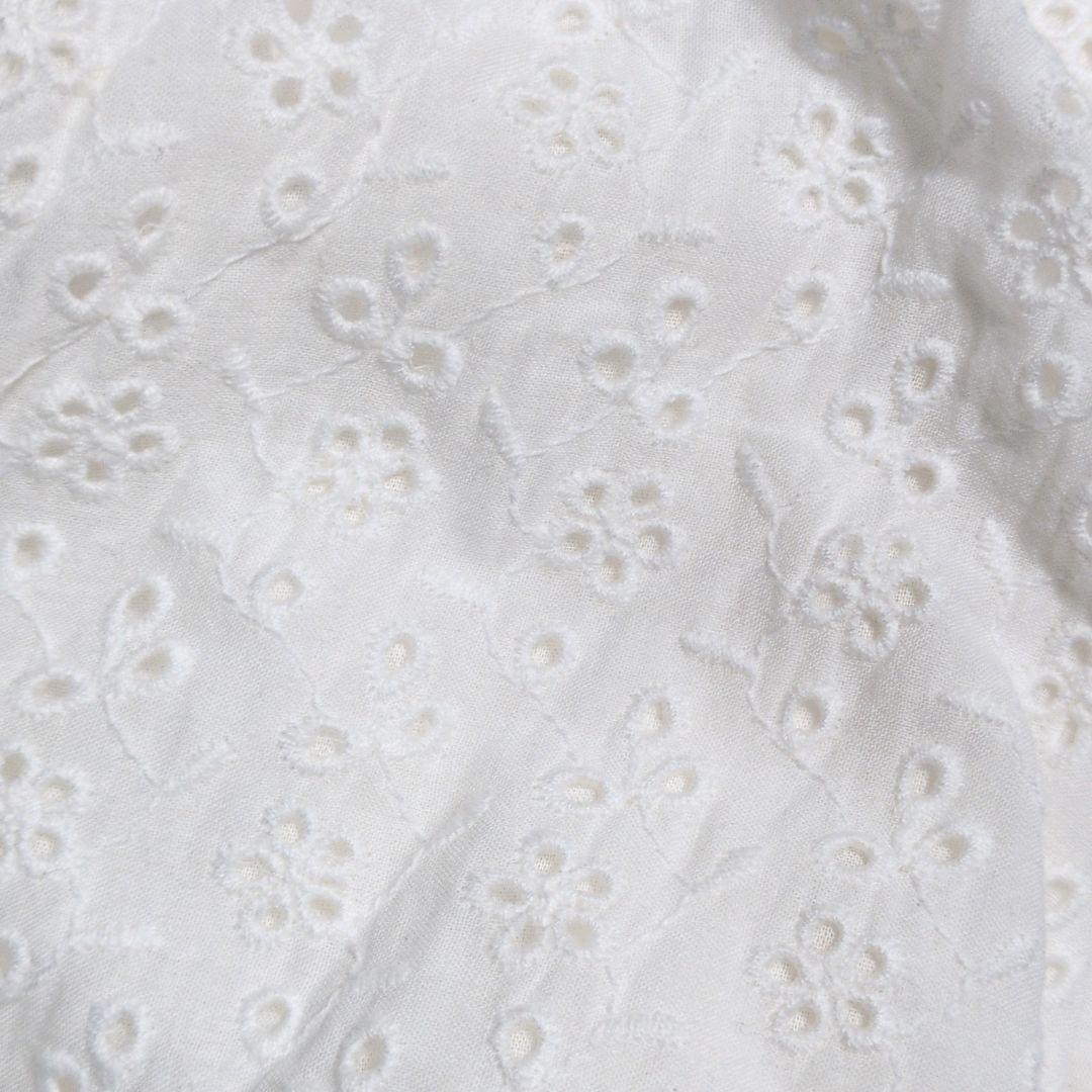 sora19✨フリーダ 2024SS シフリ刺繍スカラップワンピース 白