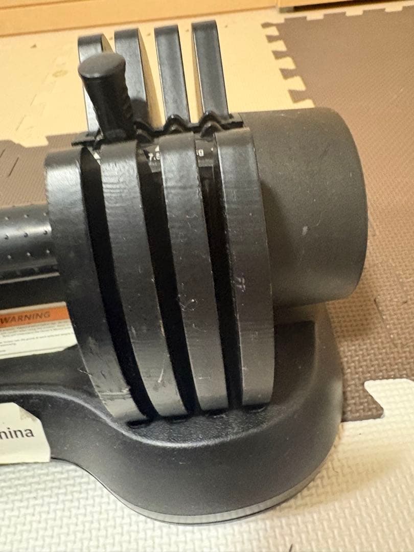 シ*ロ様 可変式ダンベル 12.5キロ２個セット使用感あり 送料込