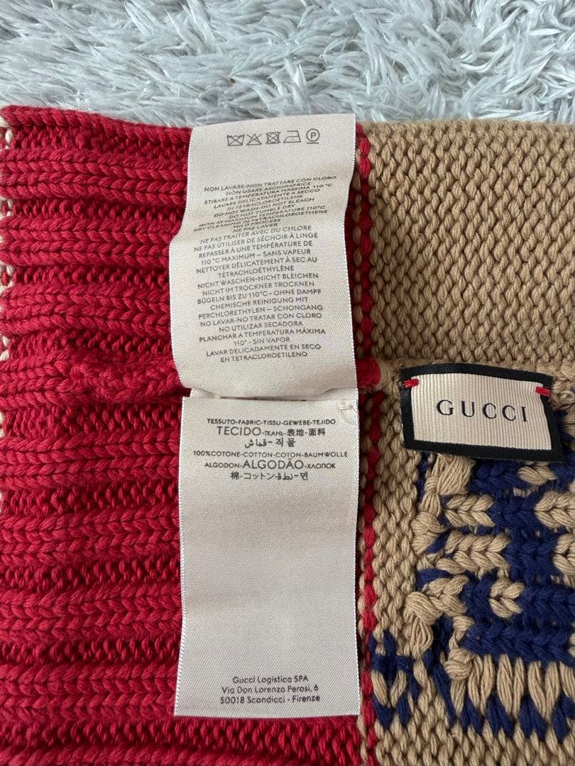 大特価‼️GUCCI グッチ 帽子 ニット帽 597636 GGコットン　キャップ