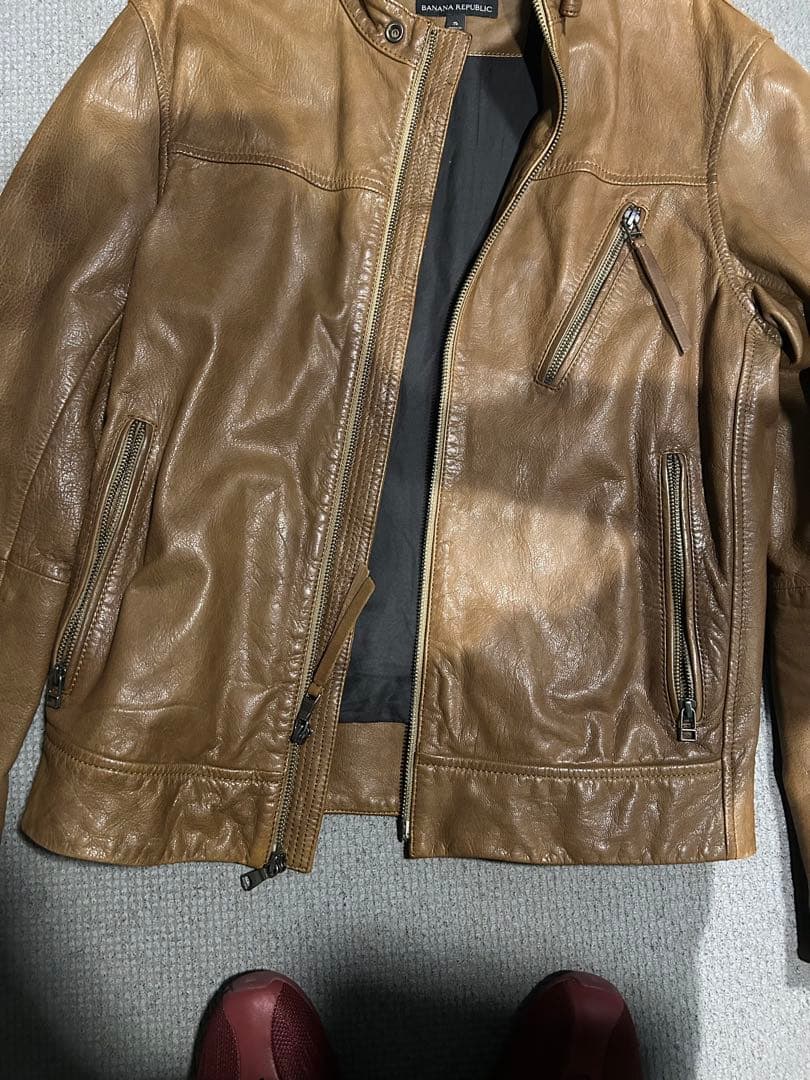 BANANA REPUBLIC ブラウン レザージャケット