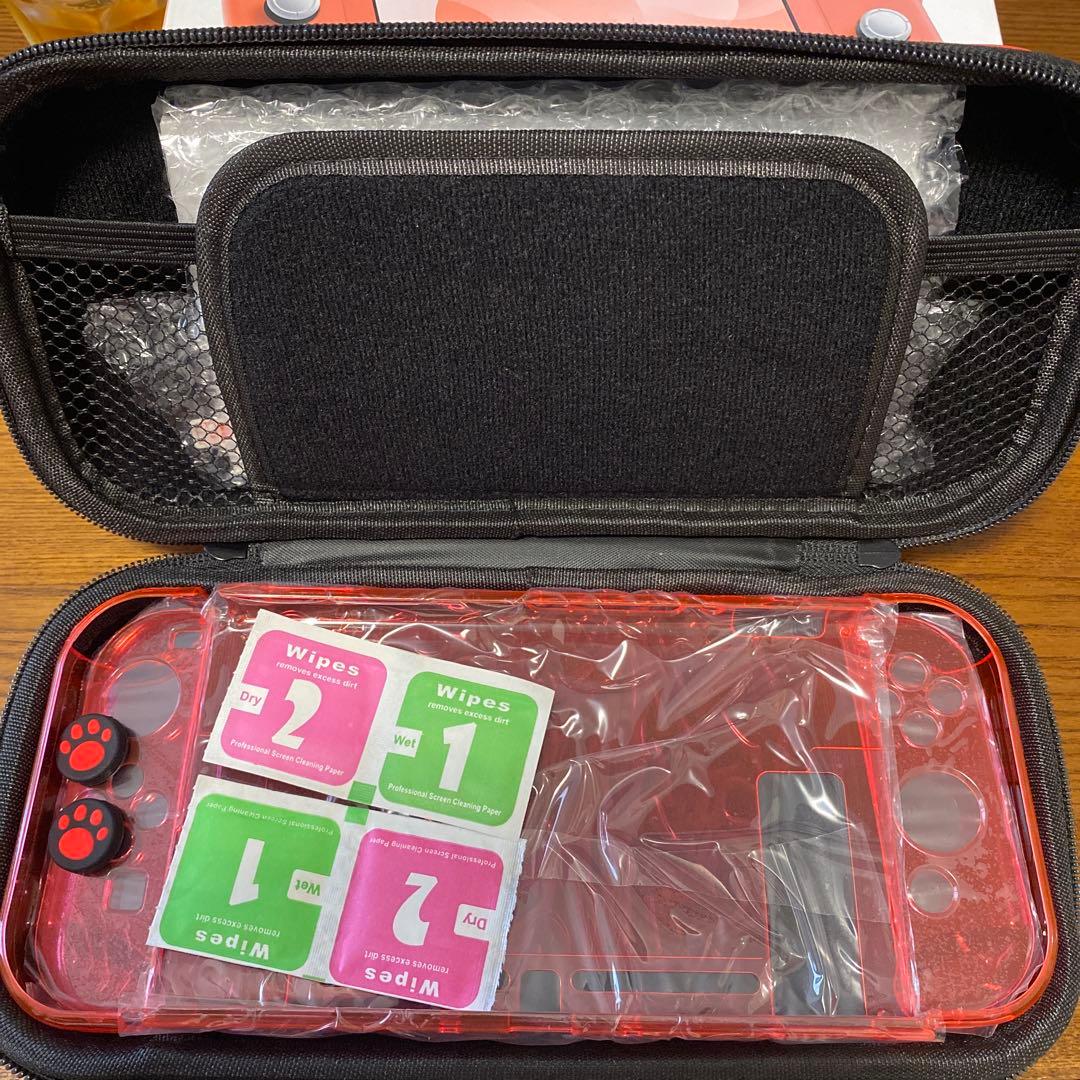 【新品ケース付き】Switch ライト　本体　カバー　保護フィルム